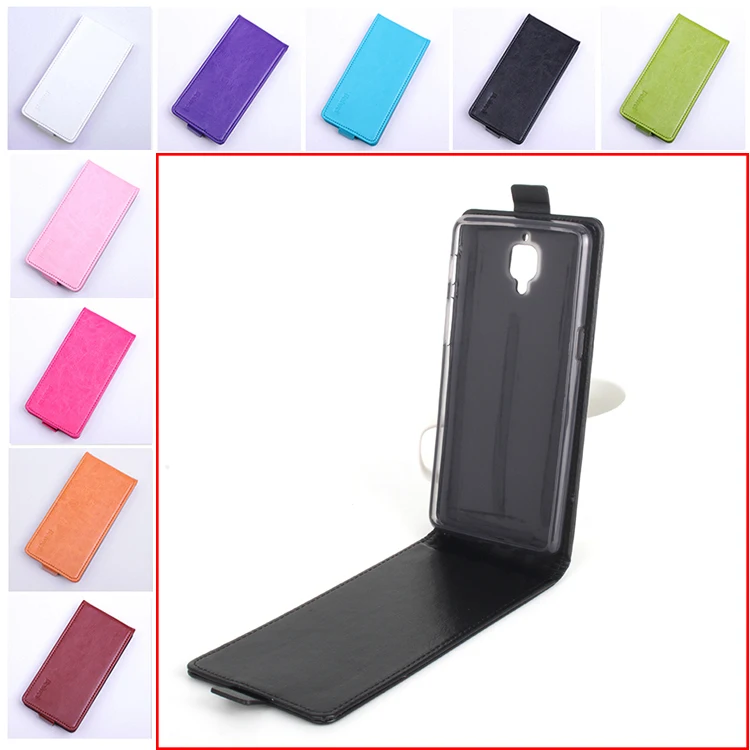 2016 Для Oneplus Три Случая Новый Оригинальный Роскошный Кожаный Чехол Флип обложка 3
