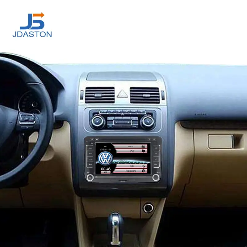 JDASTON автомобильный dvd-плеер для Skoda Volkswagen VW Passat B6 Polo Golf Touran Sharan Jetta Caddy T5 Tiguan Bora 2 Din Автомобильный Радио gps