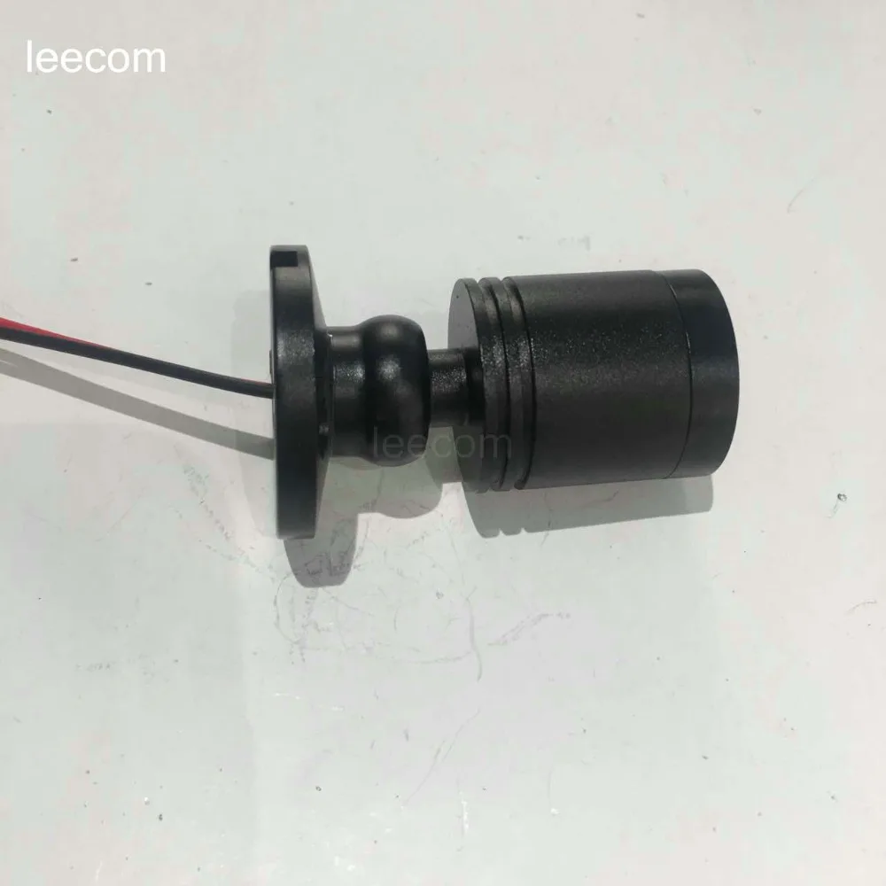 10 шт. D25 * H55mm ЧЕРНЫЙ светодиод под свет в шкафу утопленные потолочные светильники