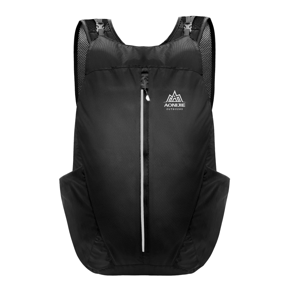 Black AONIJIE 25L рюкзак, легкая сумка для путешествий, складная сумка, Ультралегкая сумка для мужчин и женщин - Цвет: Black