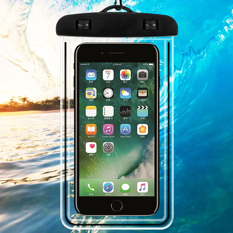 Универсальный светящийся водонепроницаемый защитный чехол для iPhone 8 7 6 S Plus X 10