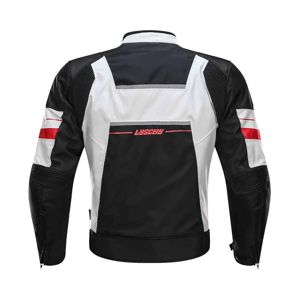 LYSCHY летняя мотоциклетная куртка для мужчин Chaqueta Moto Светоотражающая Защитная