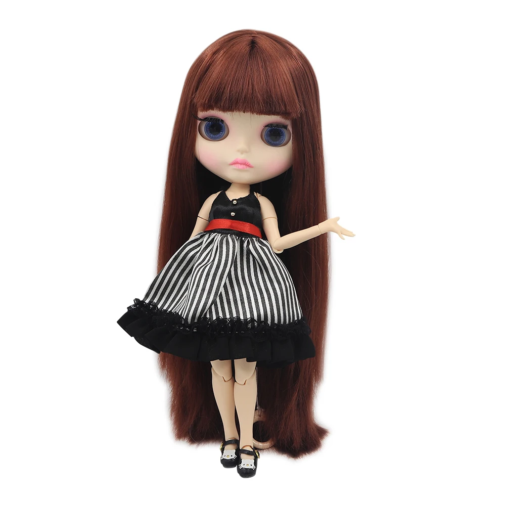 Ледяной DBS Blyth кукольные 1/6 шарнирное тело новая матовая лицевая сторона из белой