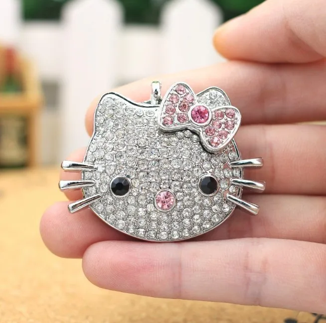 USB флеш накопитель 128 ГБ металлический Hello Kitty кошачий стиль 8 16 32 64 256 512 2 0 карта