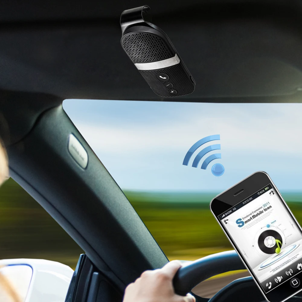 Новый E09 Bluetooth автомобильный комплект Громкая связь шумоподавление приемник