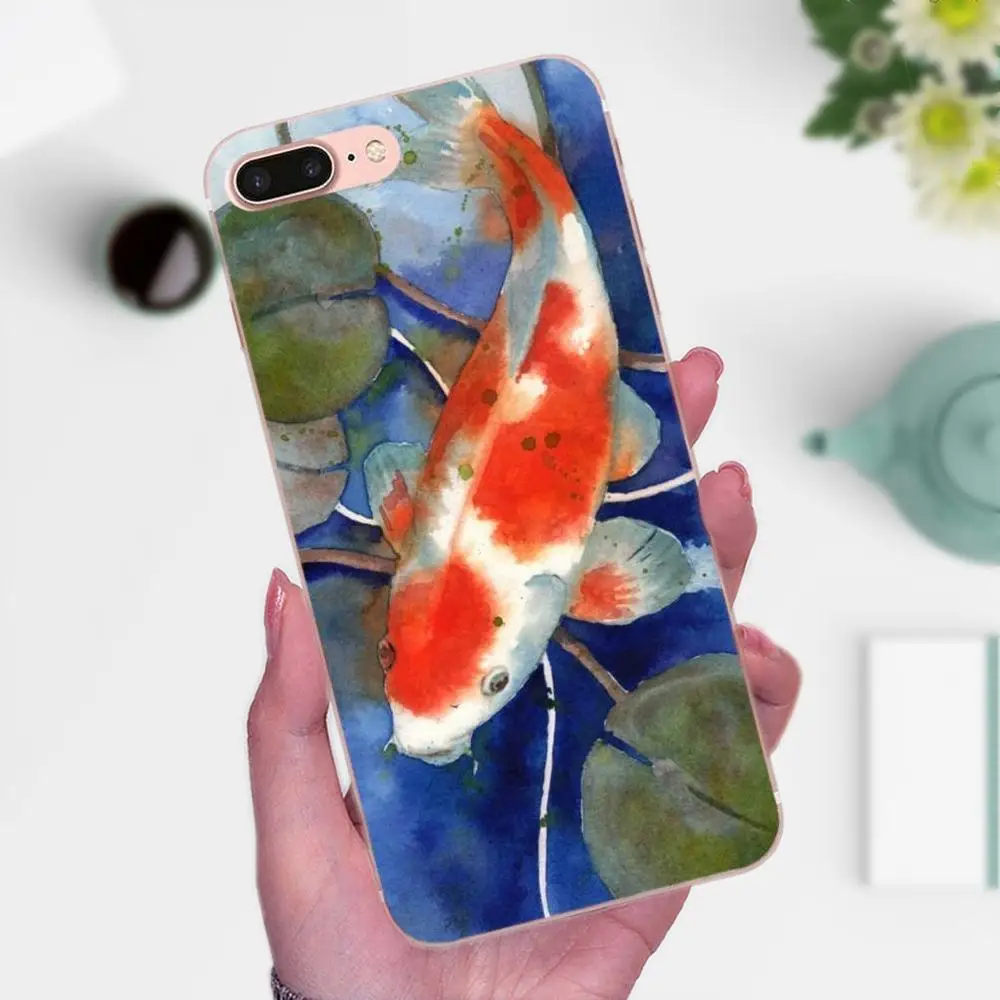 Японская японская Татуировка Koi Fish для LG Nexus 5 5X G2 G3 mini spirit G4 G5 G6 K4 K7 K8 K10 2017 V10 V20 V30