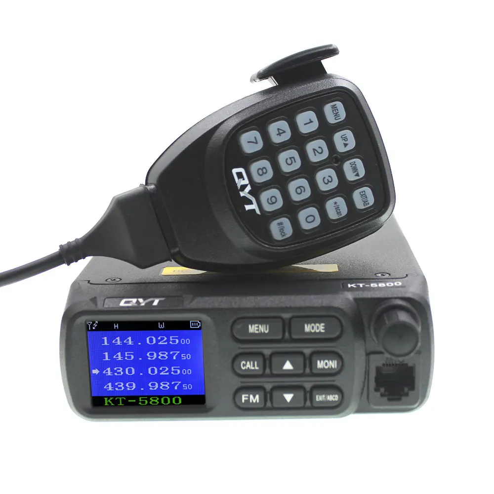 12В/24В QYT KT 5800 двухдиапазонный четырехдиапазонный VHF UHF 25 Вт Мини Автомобильный