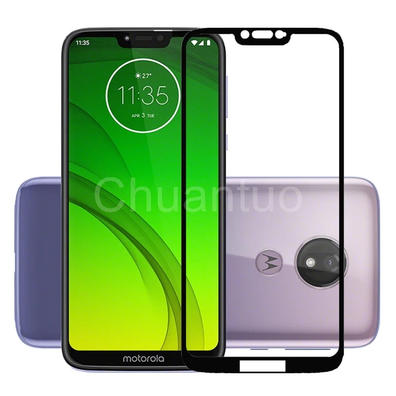 2.5D 9H закаленное стекло премиум класса для Motorola Moto G7 Power полное покрытие Защитная