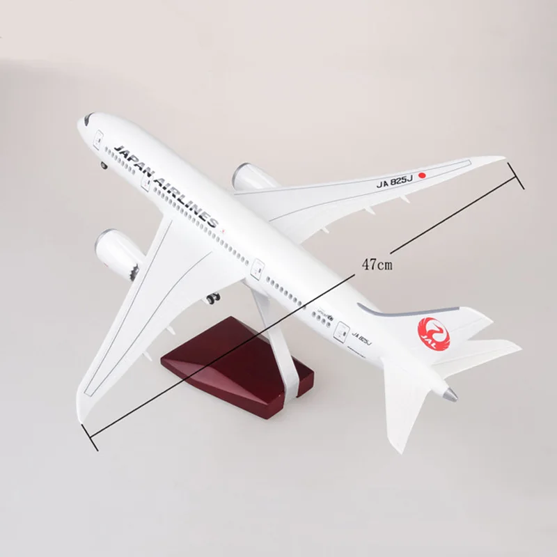 1/130 масштаб 43 см самолет Boeing B787 Dreamliner Американская модель самолетов W свет и