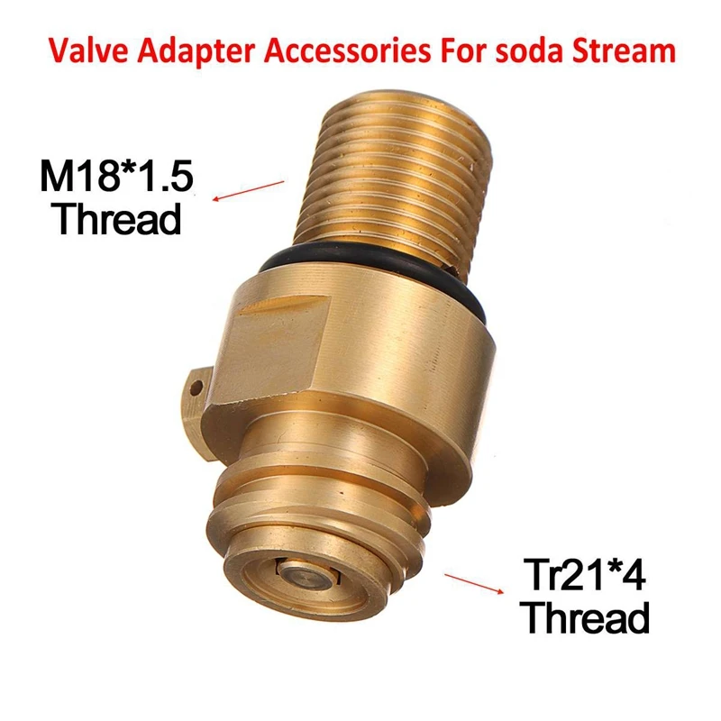 M18X1.5 Thread Tank Maker Valve Adapter Refill Co2 Pin Replacement 150Bar Tr21X4 Accessories for Soda Strea | Обустройство дома