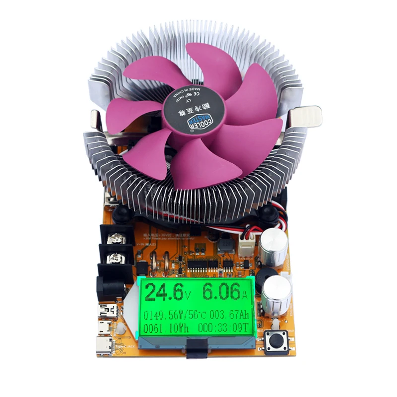 200V20A180W регулируемый постоянный ток электронная нагрузка батарея тестер usb dc 12V24V свинцово-кислотный литиевый разрядный измеритель емкости