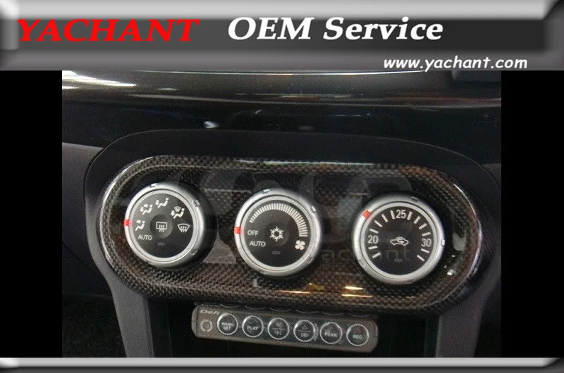 Крышка панели управления воздухом из углеродного волокна подходит для 2008-2012