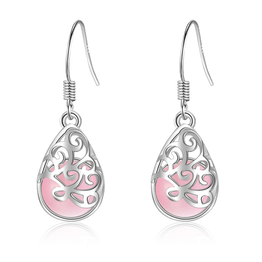 

NEHZY S925 Stamp new woman Moonlight Cat's Eye Love Pleasure Pool Earrings Fashion Fashion Jewelry Long High-grade