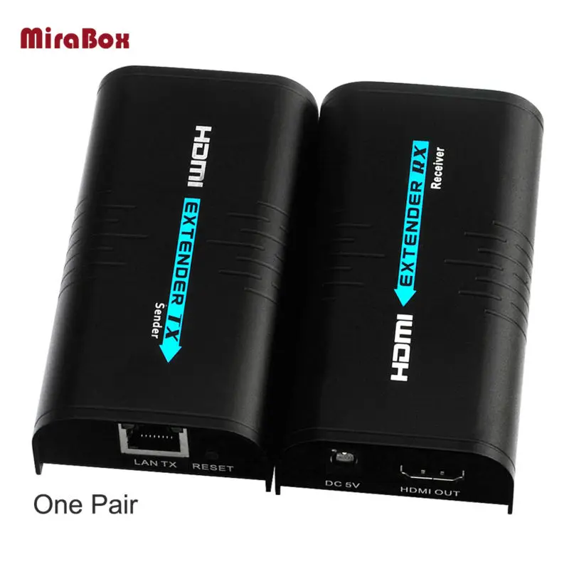 HDMI удлинитель 120 м 1080p через Ethernet TCP/IP RJ45 cat5 cat6 для HD DVD PS3 Сплиттер hdmi передатчик и