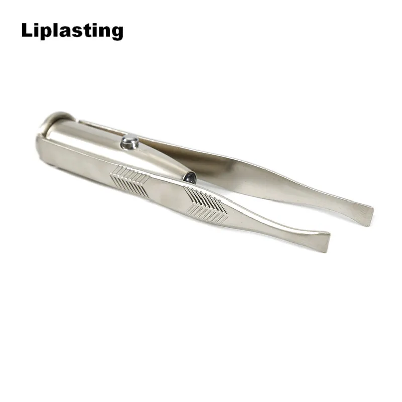 1 шт. светодиодный пинцет для бровей из нержавеющей стали|eyebrow hair removal tweezer|eyebrow