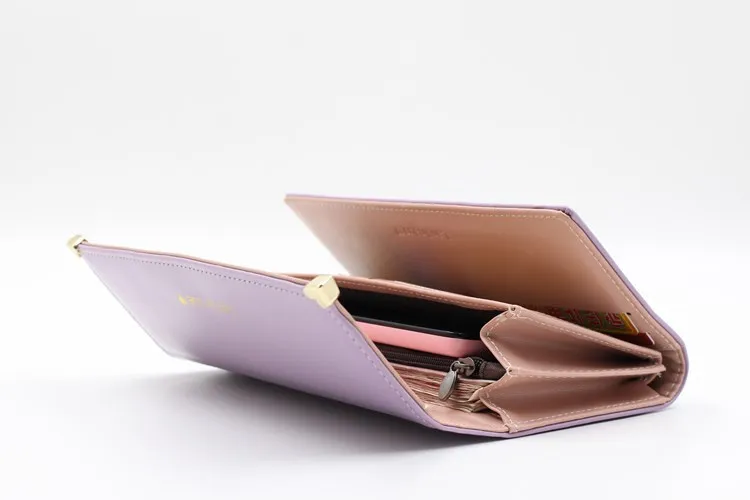 Можно отследить! 2018 Модный женский клатч кошельки сумка из искусственной кожи