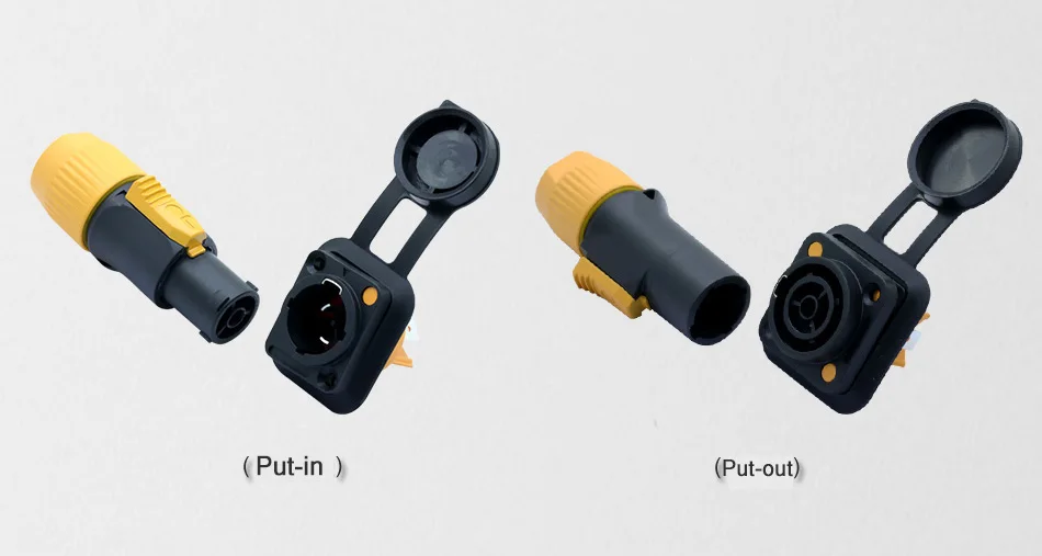 5 комплектов, 3PIN, водонепроницаемый разъем питания, штекер+ гнездо, гнездо, панель, крепление, выход/в 20A/250 В, разъем питания для светодиодный, большой экран
