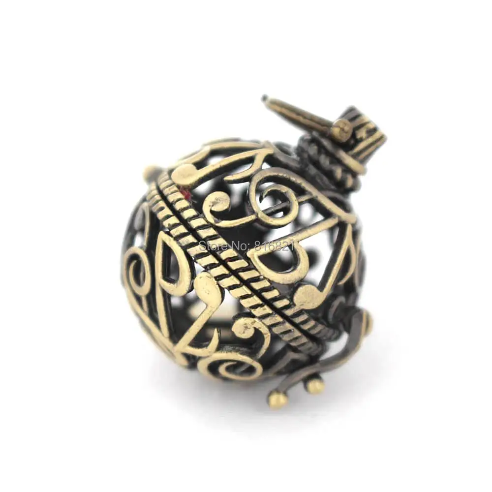 Винтажные полые филигранные круглые шаровые медальоны клетка кулон эфирное