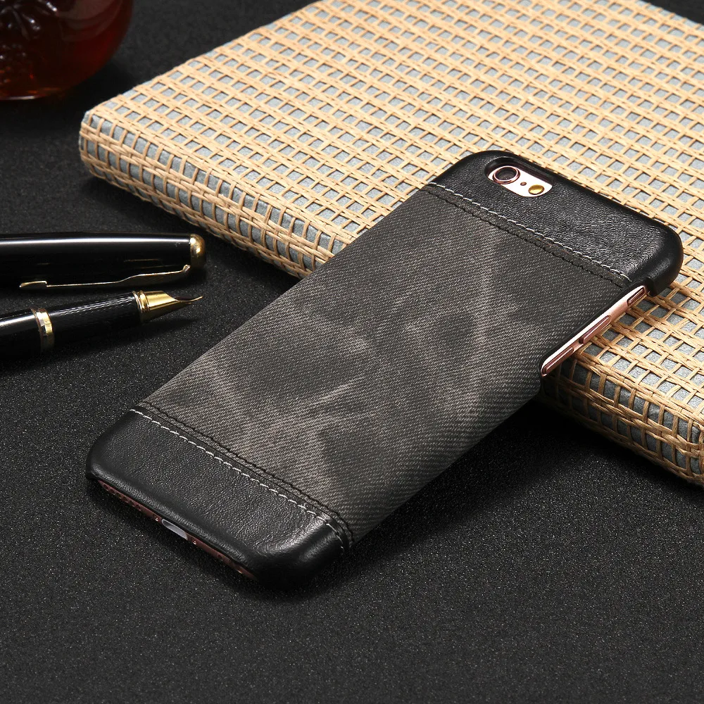 5 5S SE 6 S 4 7 роскошный джинсовый узор задняя крышка для iPhone S/6 Plus высокое качество