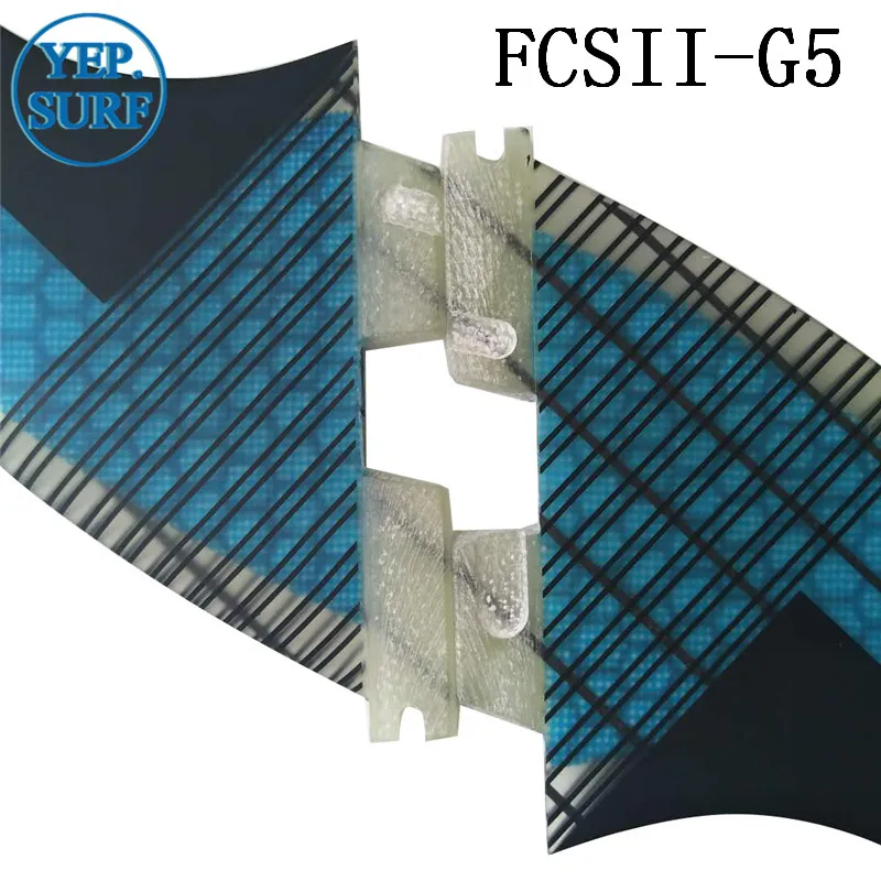FCS II G5 плавники для серфинга, fcsii синие фибреггласовые соты из углеродного волокна FCS 2 SUP доска хорошее качество FCS2 плавники
