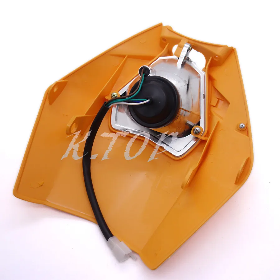 Мотоциклетная пластиковая фара оранжевого цвета двойной Спорт супер-MX