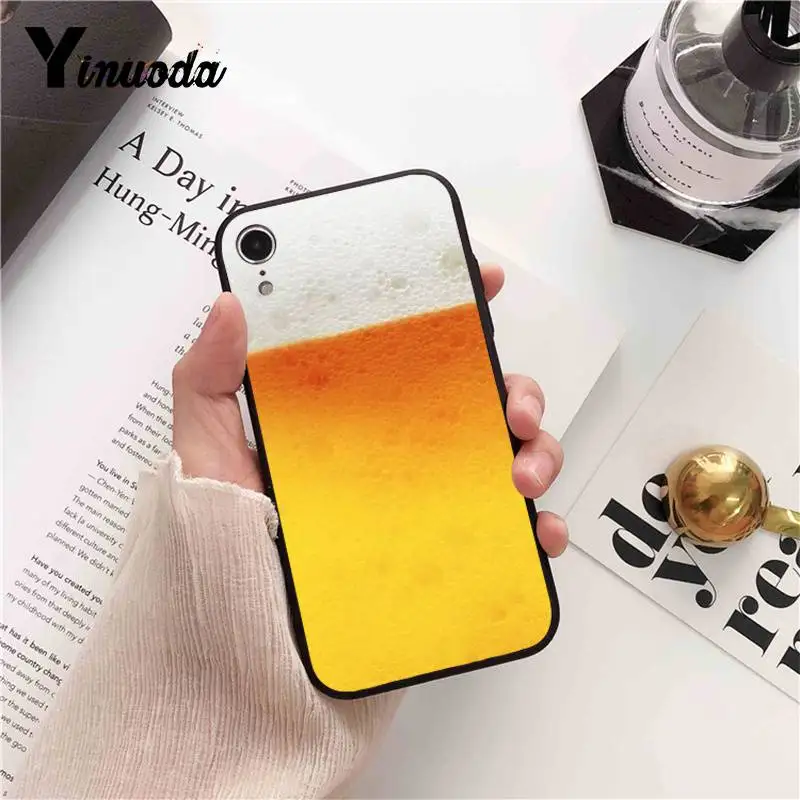 Yinuoda ледяной стакан пива летний пузырчатый чехол для телефона iPhone8 7 6 6S 6plus X XS MAX 5 5S