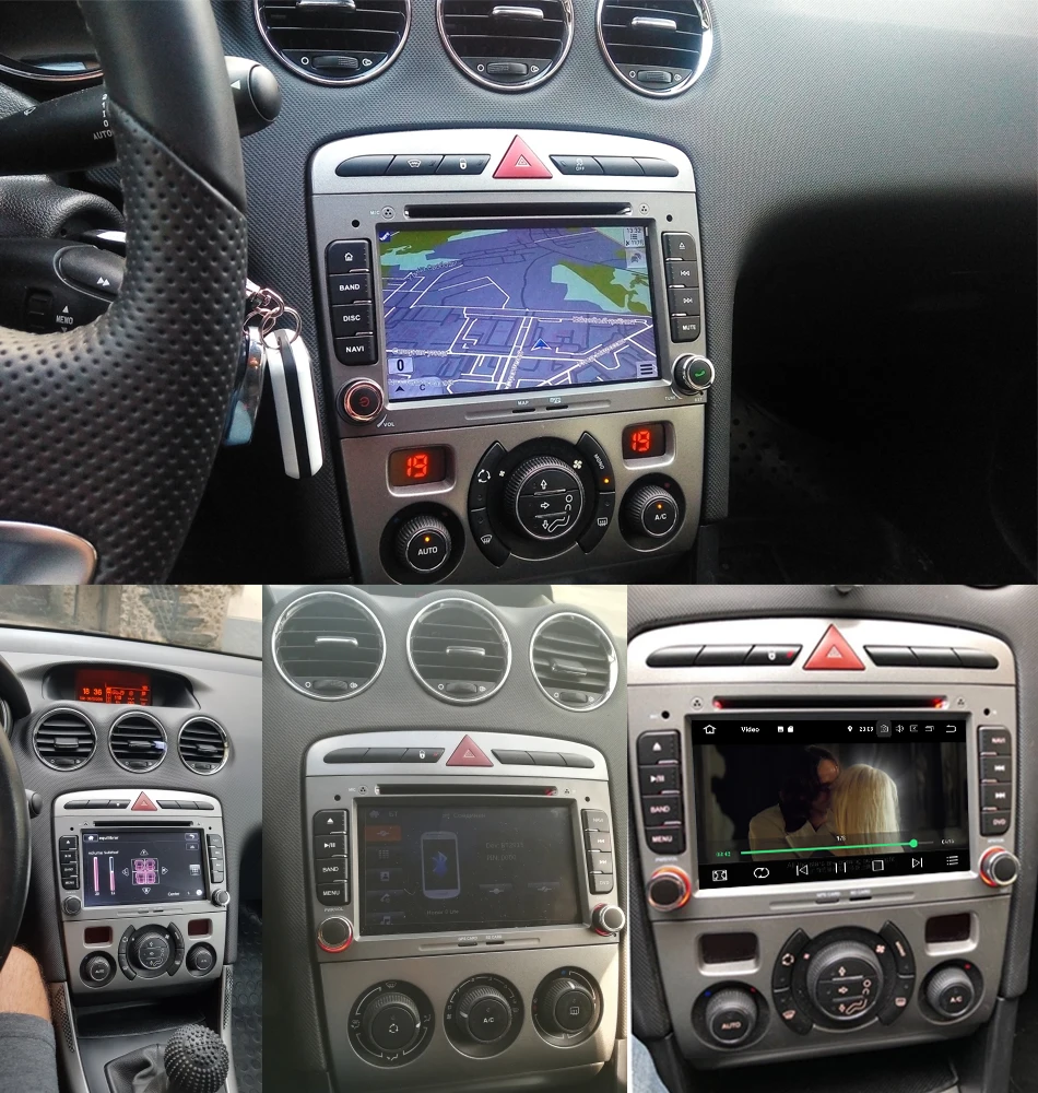 Idoing 7 дюймов 2Din автомобильный Android 9,0 Радио мультимедийный плеер для peugeot 308 PX5 4G+ 64G 8 ядерный ips экран gps навигация TDA7850