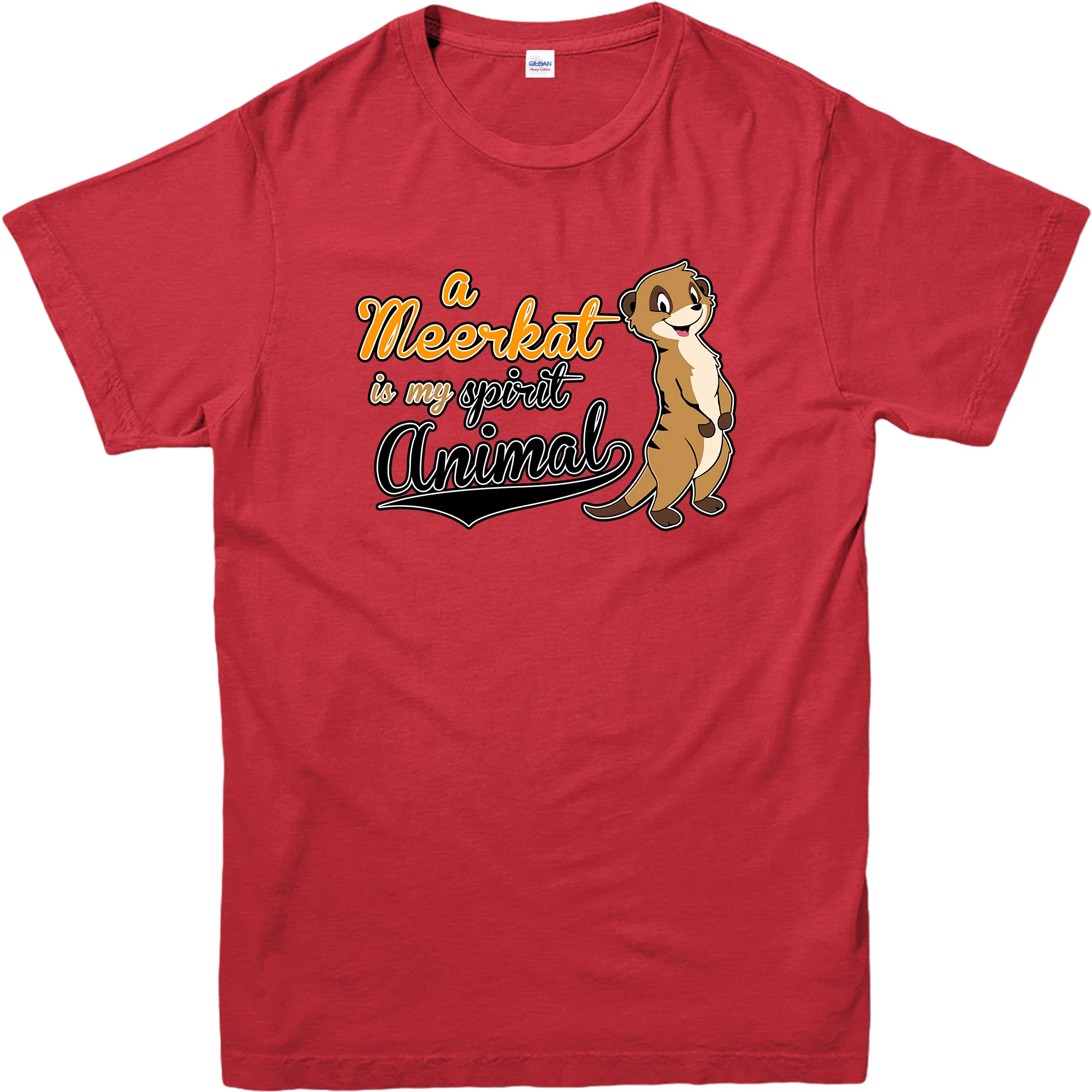 Футболка meerkat is my spirit animal забавные имитирующие спиртные животные тематическая