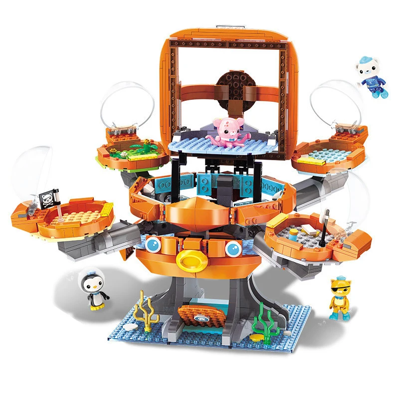 Конструктор Octonauts Детский развивающий набор конструктора Octo Pod для детей|Блочные