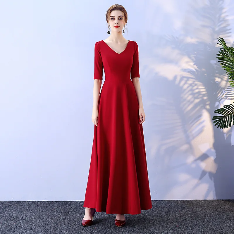 Сексуальное однотонное китайское Восточное Свадебное женское платье Cheongsam