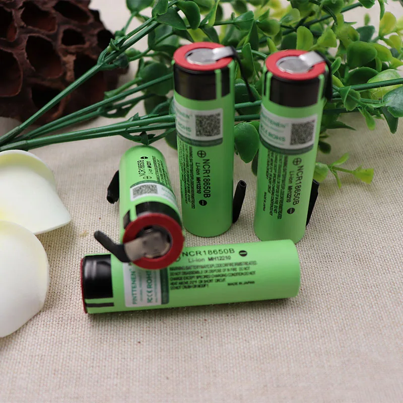 2 шт NCR 18650B 3400mAh аккумулятор 3,6 V литий-ионный аккумулятор 3,6 V аккумулятор 3400mAh+ DIY Nicke