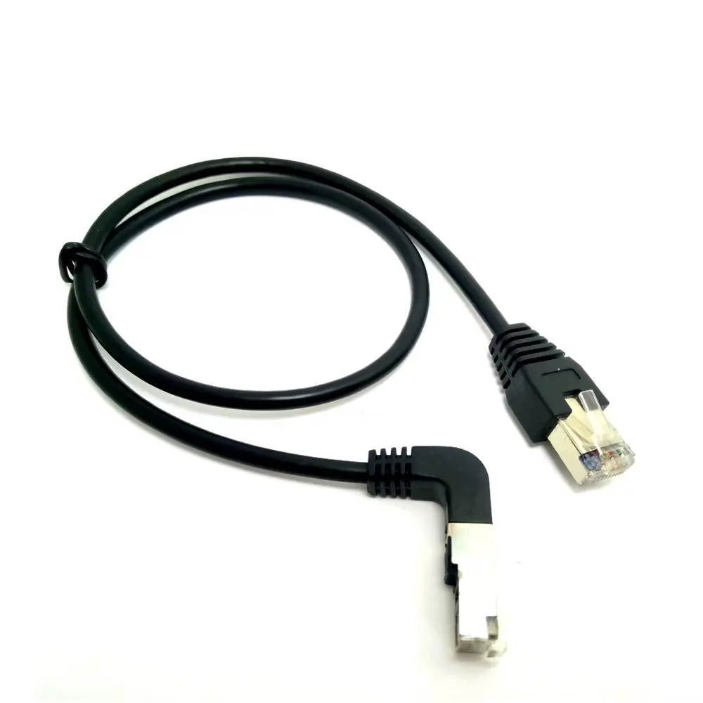 Патч корд 8P8C STP Cat 5e Lan Ethernet под углом 90 градусов 50 500 см|patch cord|lan ethernetcat |