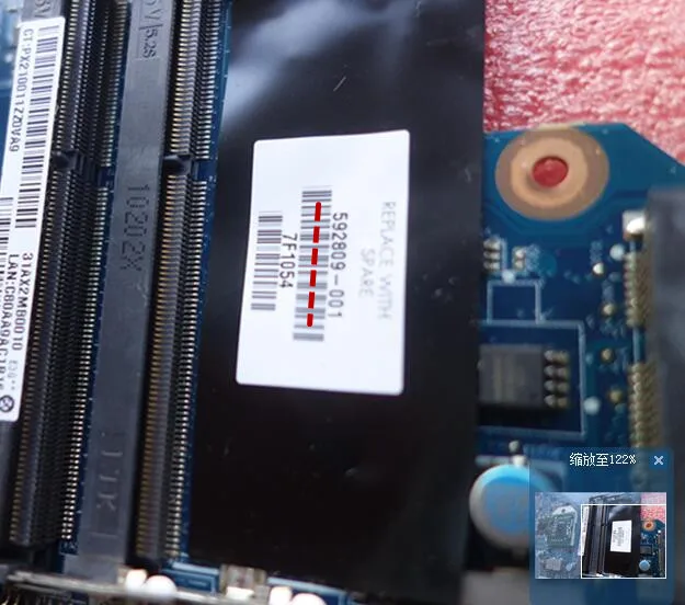 Материнская плата 592809 001 подходящая для Hp Compaq CQ42 CQ62 HP G42 G62 DA0AX2MB6E1 протестирована