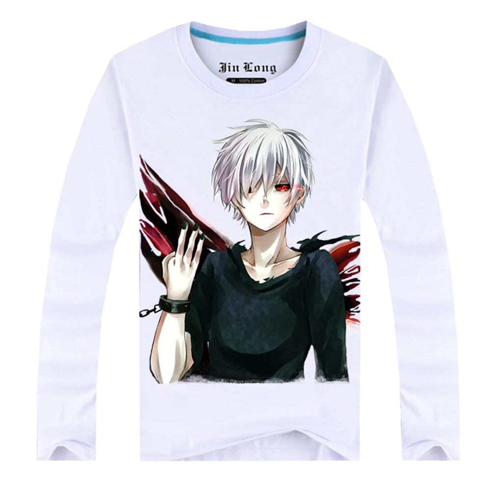 Brdwn Токийский Гуль унисекс Ken Kaneki Touka Kirishima печать косплей футболка с длинными
