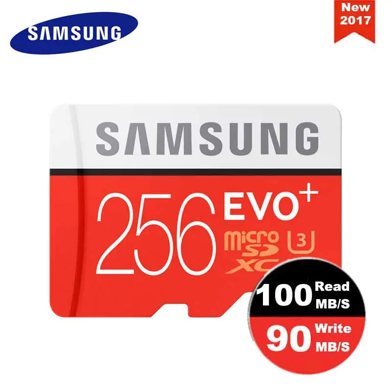 SAMSUNG карта памяти Micro SD слот для карт памяти 256 ГБ Class10 EVO Plus TF карты C10 SDXC Транс флеш-память для huawei P10& LG G5 мобильного телефона