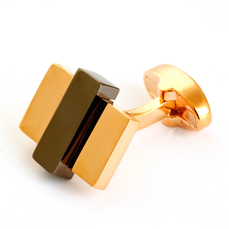 

Top sale cufflinks rose gold and black made custom cufflinks for shirt
