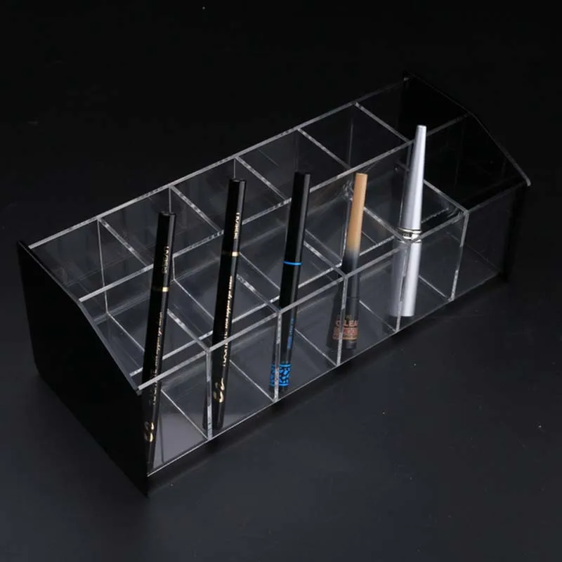Акриловый стеллаж для ручек 2 слоя держателя шариковая ручка рамка маркер