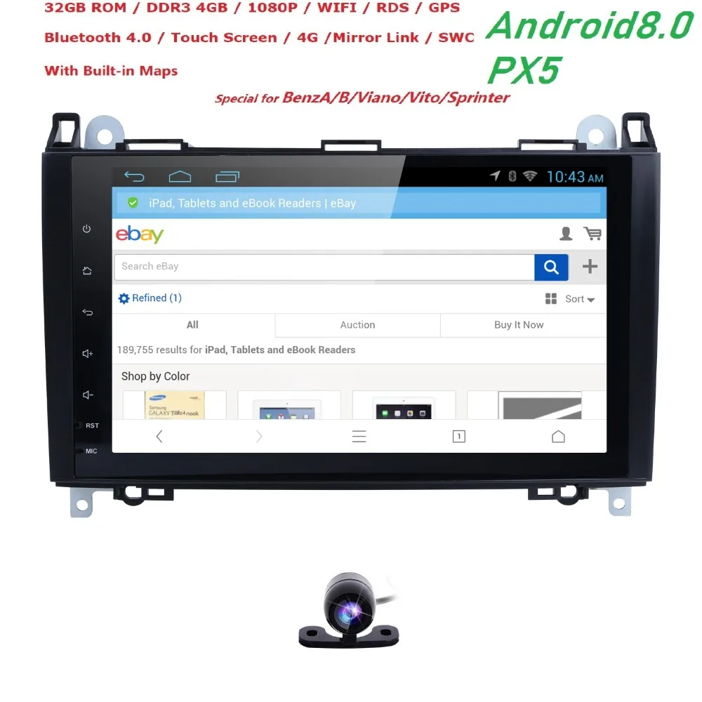 9 'Android 8 0 автомобильный мультимедиа для Mercedes Benz sprinter Vito W639 Viano W169 W245 W209 W906 Crafter