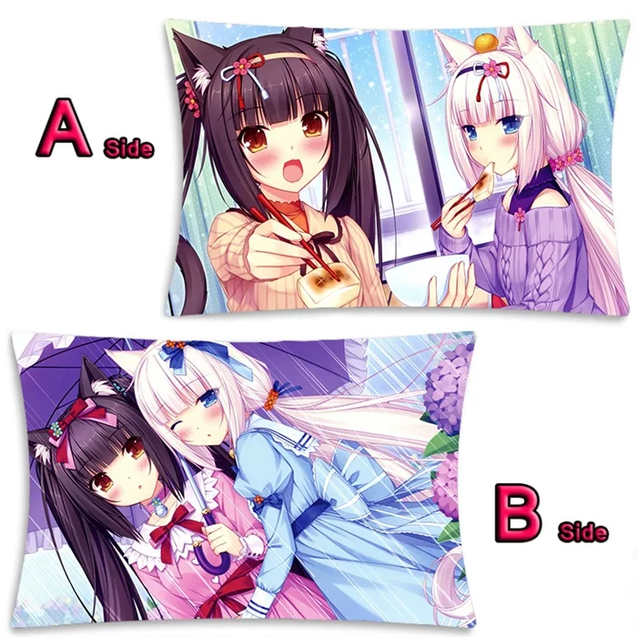 19 Аниме Nekopara Chocolat ванильный Azuki кокосовый клен Dakimakura обнимающий чехол для подушки для тела, наволочка для подушки, 2WAY 35x55 см - Цвет: 19