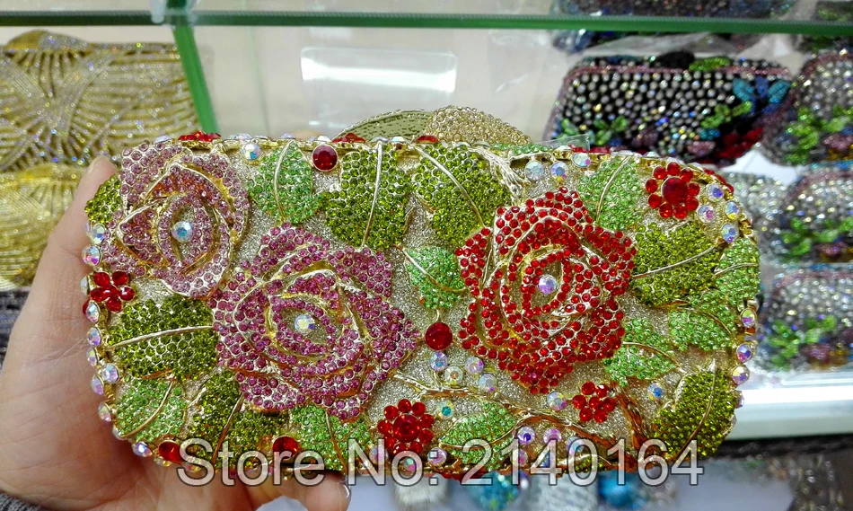 Женская сумка клатч со стразами разноцветная 88157|diamond clutch bags|evening bagsclutch bags for women |