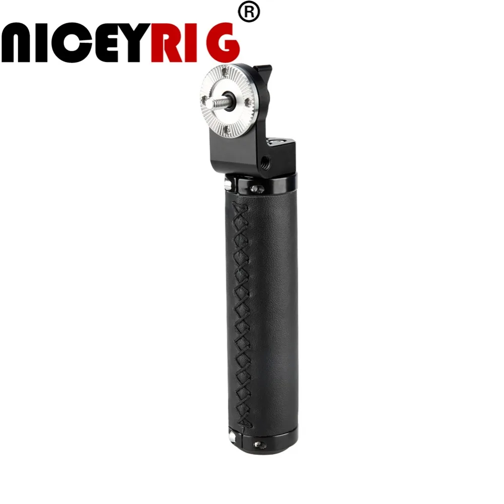 Рукоятка с кожаной ручкой NICEYRIG рукоятка ARRI розеткой для DSLR видеокамеры