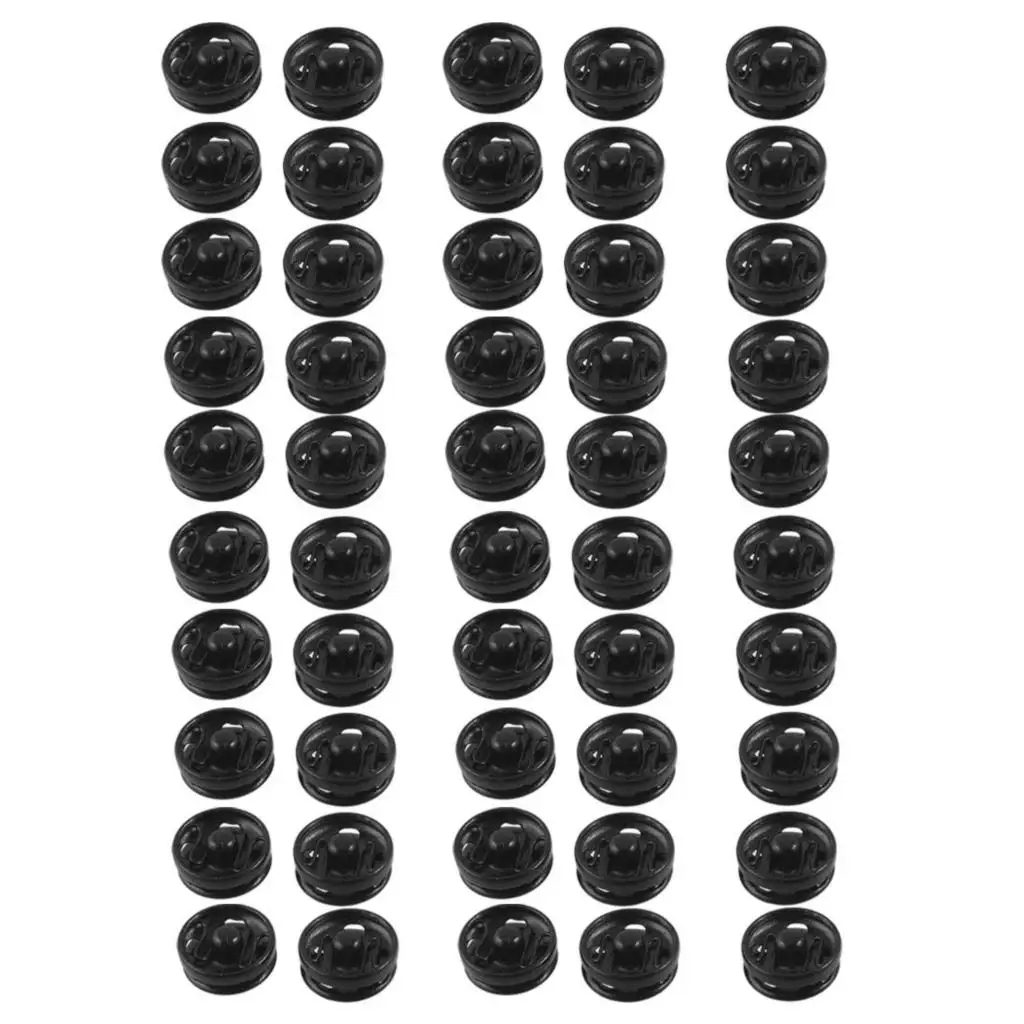 Новый Одежда швейные 8 мм кнопках кнопки крепленийсертификаты черный 50 шт.