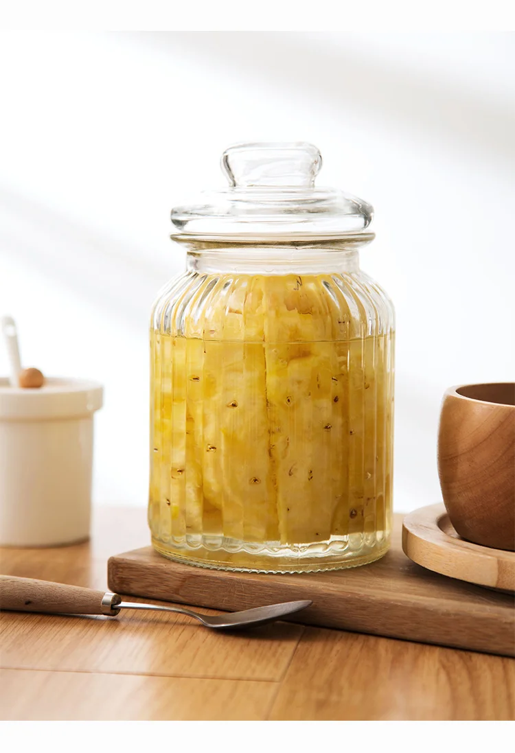 Стеклянная бутылка для меда, варенья, бутылка разных зерен, фермент, маринованный овощ, банка для хранения, стеклянная бутылка LM01251411