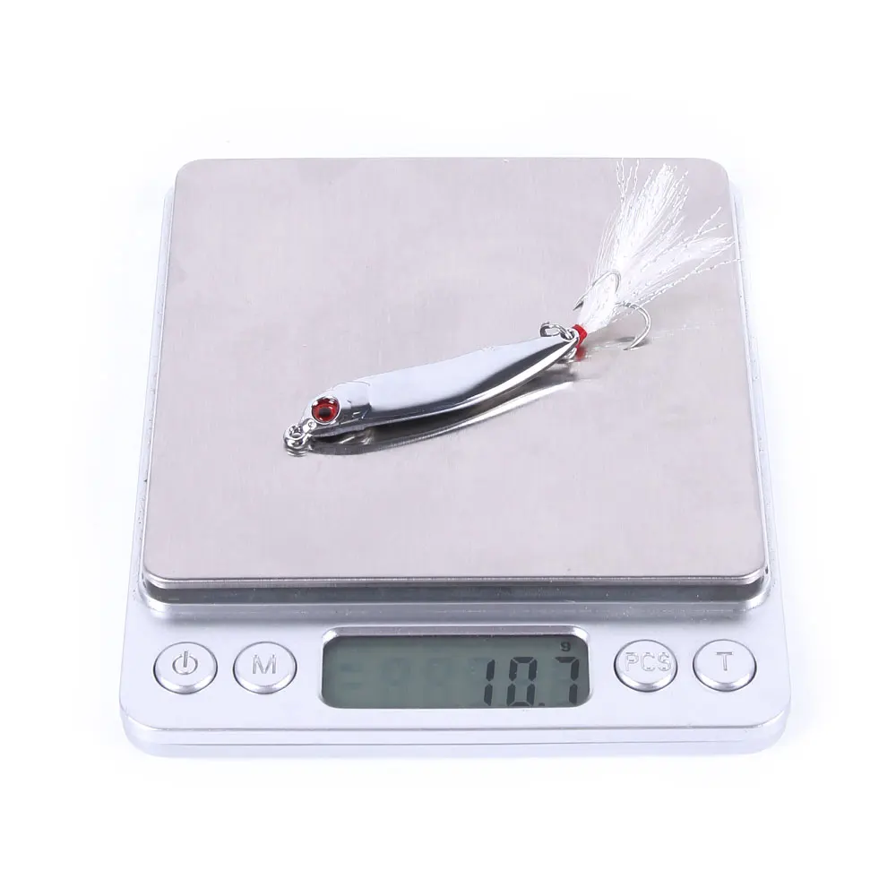 HENGJIA 1px Рыбалка biats металлическая блесна, приманка, приманка 10/15/20g металлической приманки серебро/золото ложки рыболовные приманки 8#/6# крюк металлической рыболовной снасти