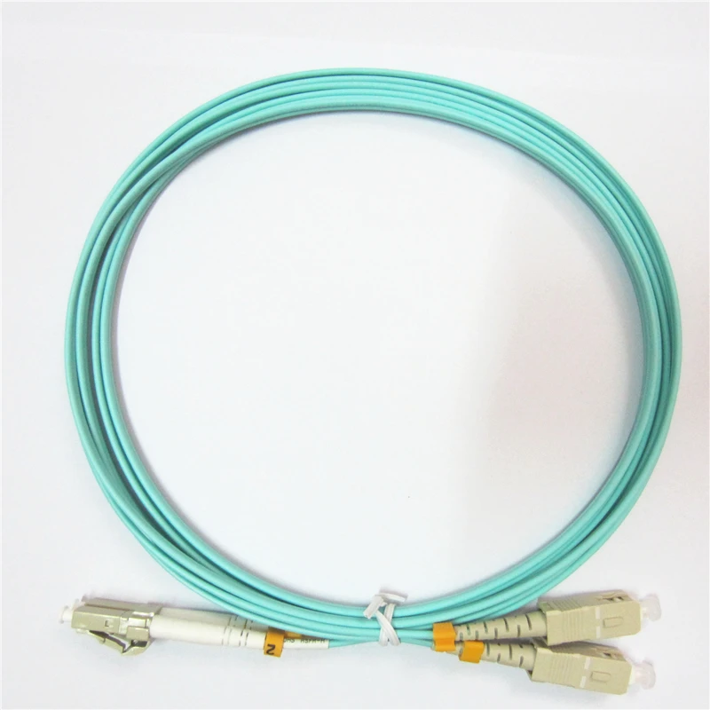 10 шт. LC SC fibra optica ftth патч кабель 10G OM3 многомодовый дуплексный ПВХ корд 1 м 2 3 5