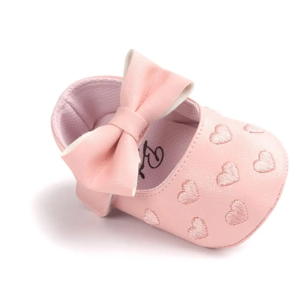 Baby PU Leather Boy Girl Moccasins Moccs Shoes Bow Fringe Soft Soled Non-slip Footwear Crib |