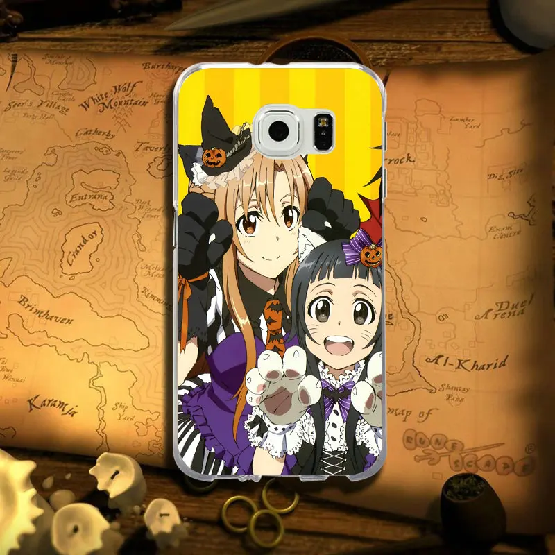 Аниме Sword Art Online мягкий чехол для телефона из ТПУ с крышки samsung Galaxy Note 2 3 5 8 9 S2 S3 S5