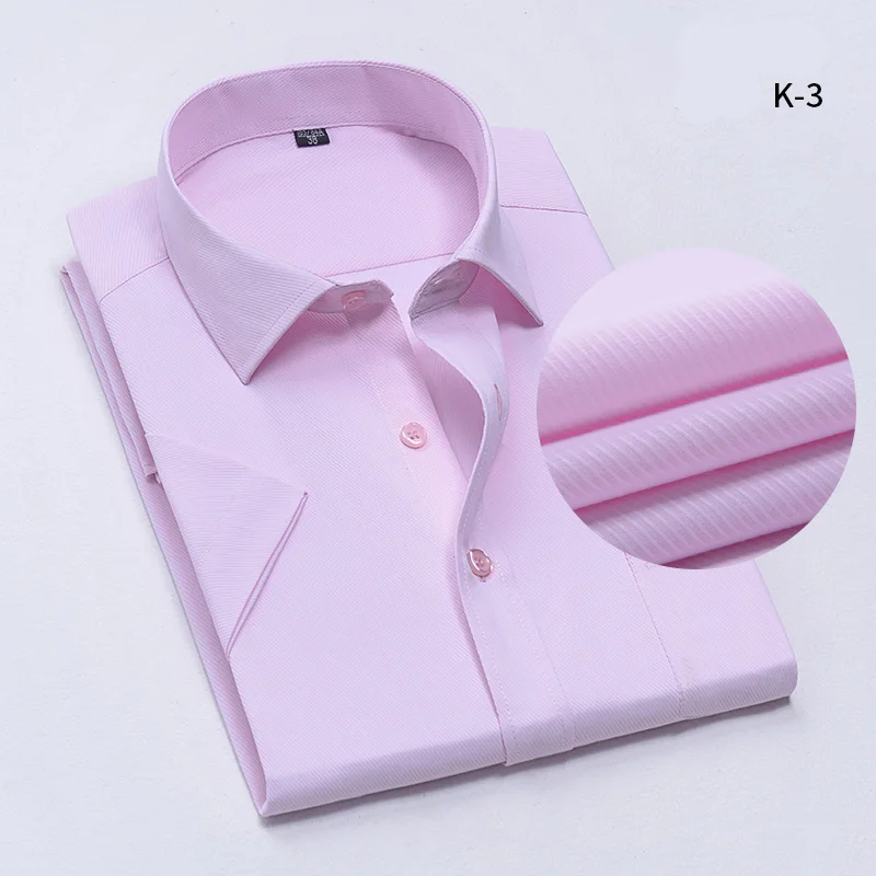 Aoliwne 2020 brand men short dress sleeve shirt purple smart casual summer shirts flannel high quality Blouse shirt Social Shirt