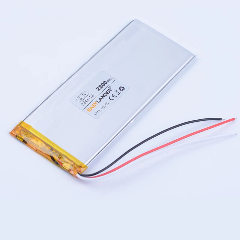 3543113 3.7V 2200mAh Rechargeable li-Polymer Li-ion Battery For china clone Goophone 5.5 6plus I6 6SPLUS phone  3545113 3046110