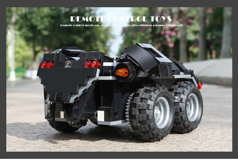 Yeshin игрушки с супергероями 07111 App-control Batmobile набор для детей, совместимый с новыми 76112 строительными блоками кирпича